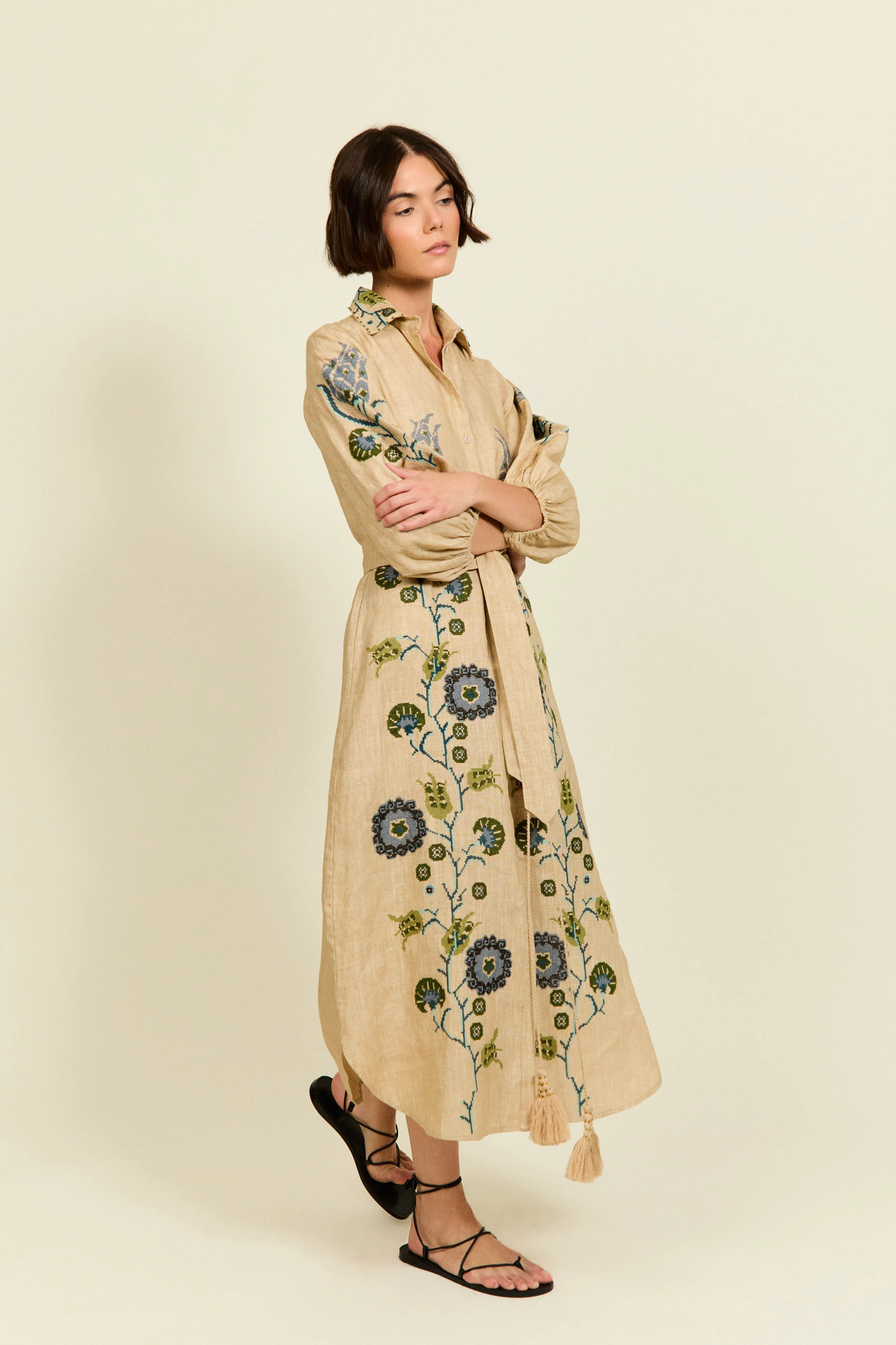 VESTIDO RENÉ BEIGE - Image 3